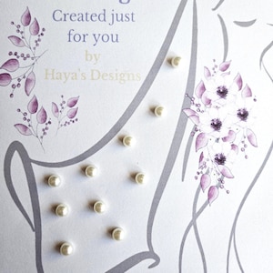 Pearl Magnetic Veil Weights: Wedding Veil Control, White or Ivory