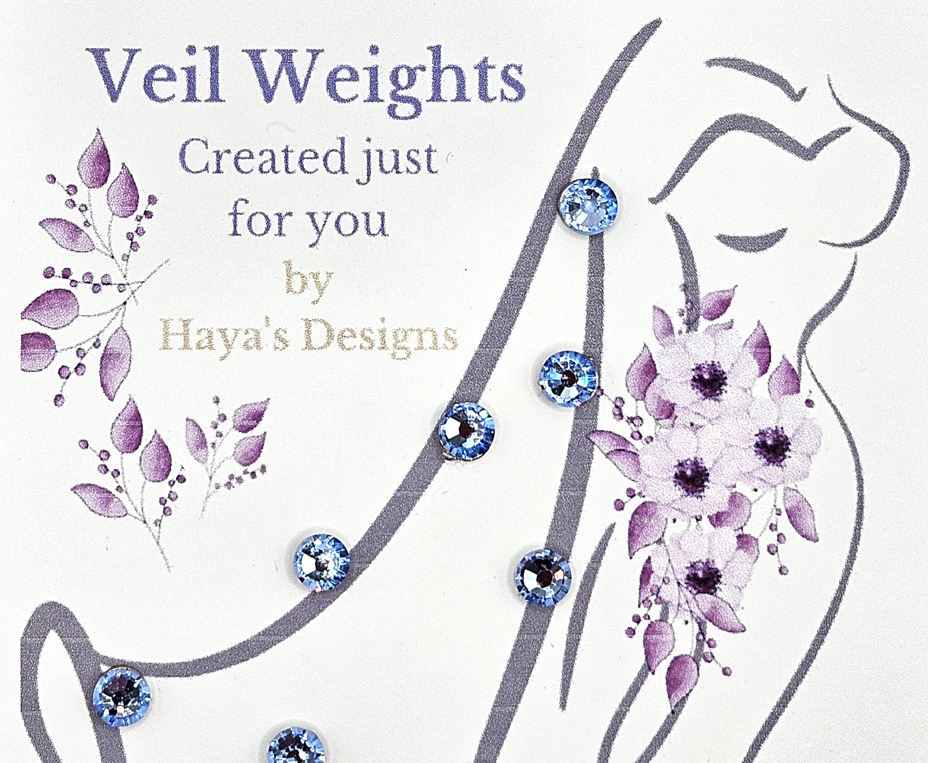 Veil Weights Blue Wedding Veil Weights Elegant Wedding 
