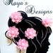 Floral Hair Swirls Hair Spins Hair Coils Wedding Party Etsy Floral Hair Swirls Hair Spins Hair Coils Wedding Party Etsy