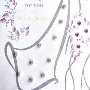 Pearl Magnetic Veil Weights: Bridal Veil Control, Beach Wedding