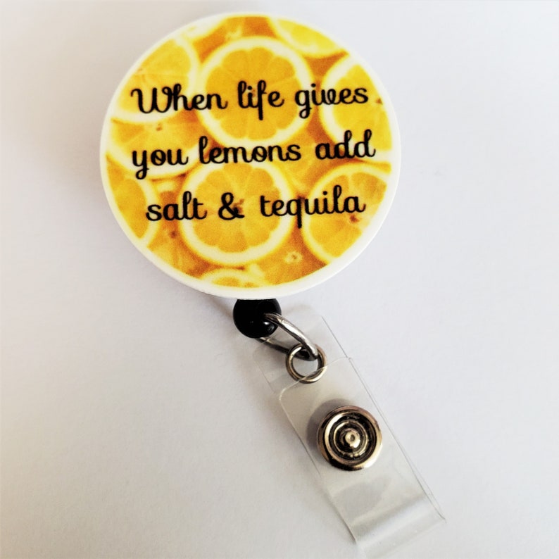 When Life Gives You Lemons Add Tequila Badge Reel Etsy