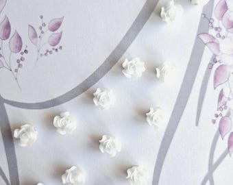 Veil Weights, White Flower Veil Weights, Magnetic Weights, Bridal Veil Control, Destination Wedding