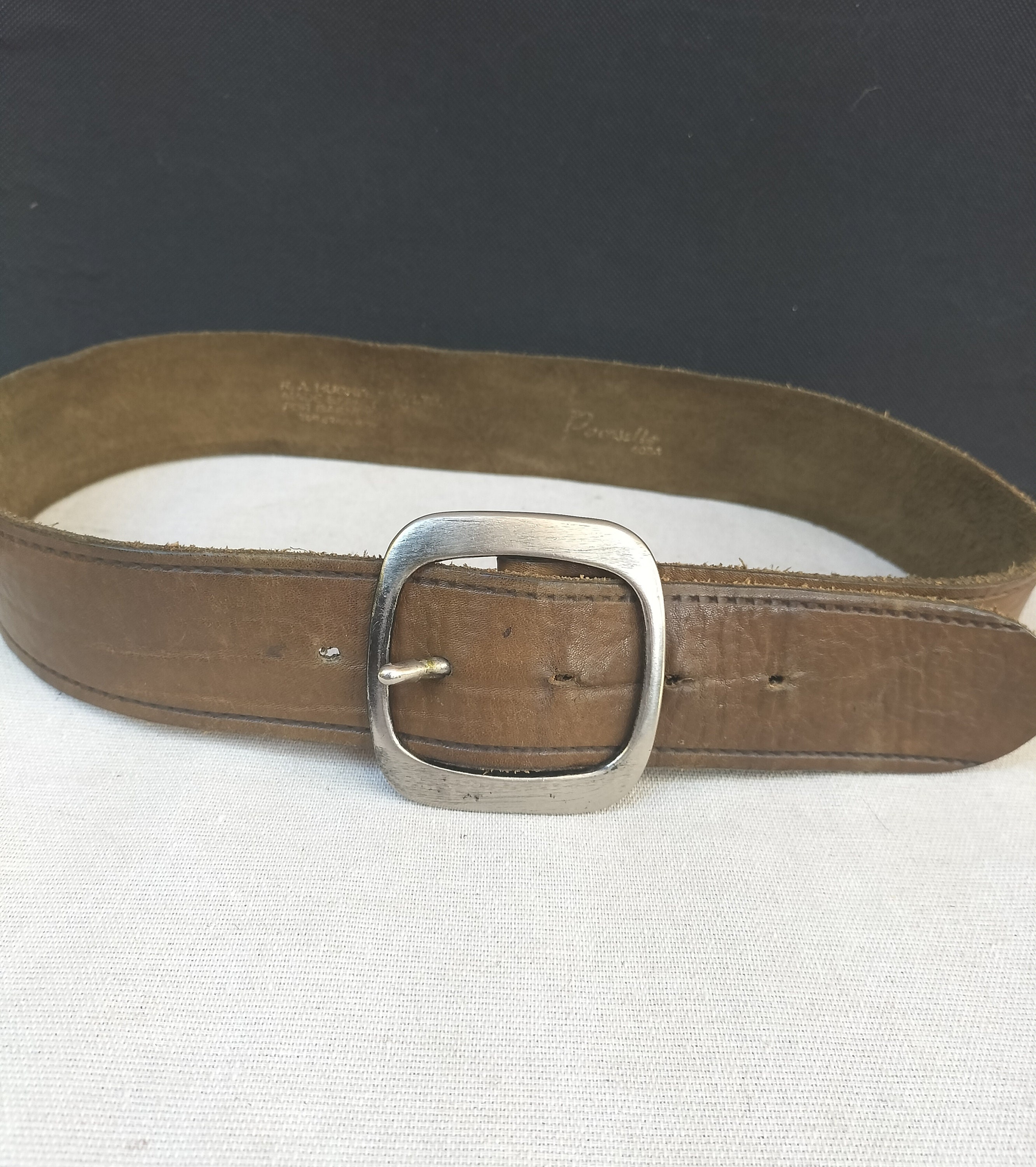 Vintage Womens Spain Leather Better Belt Size M