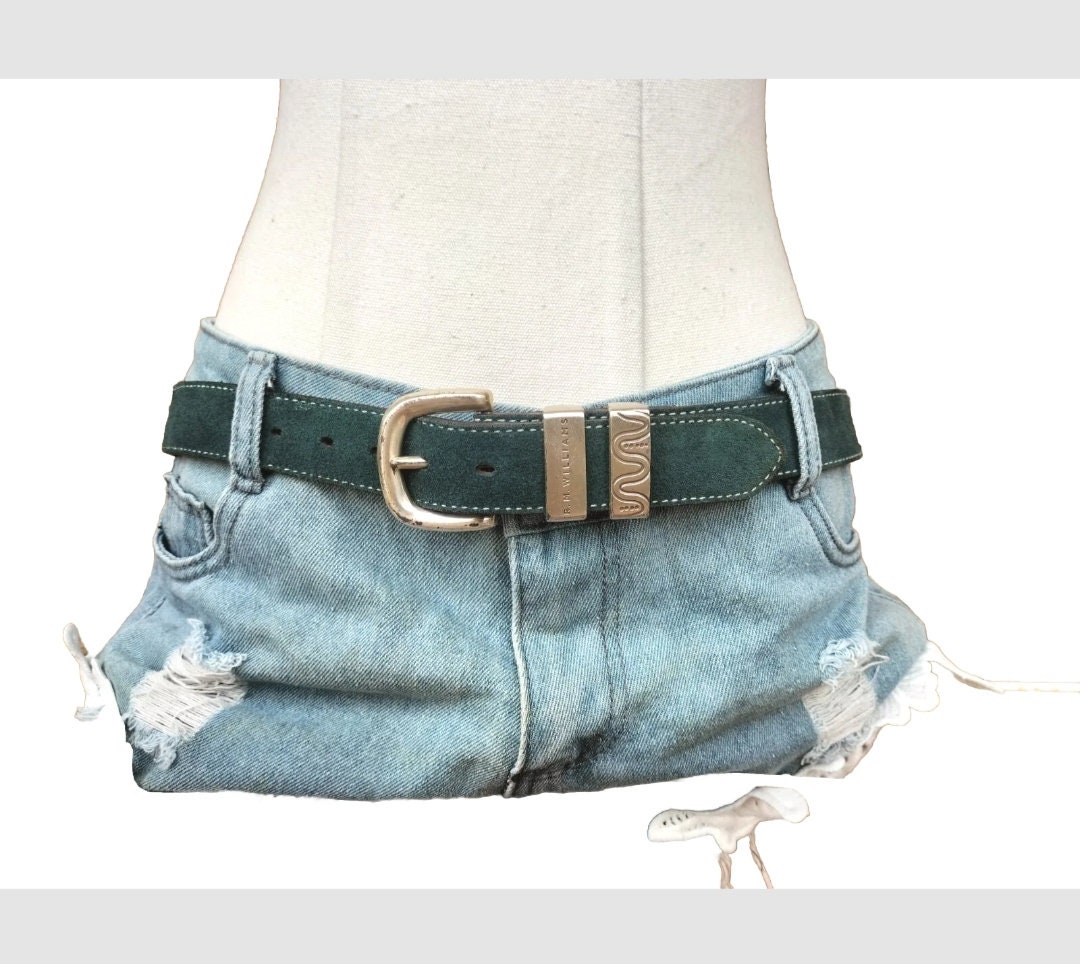 Belt RM Williams Suede Leather Western Cowgirl Size M Etsy