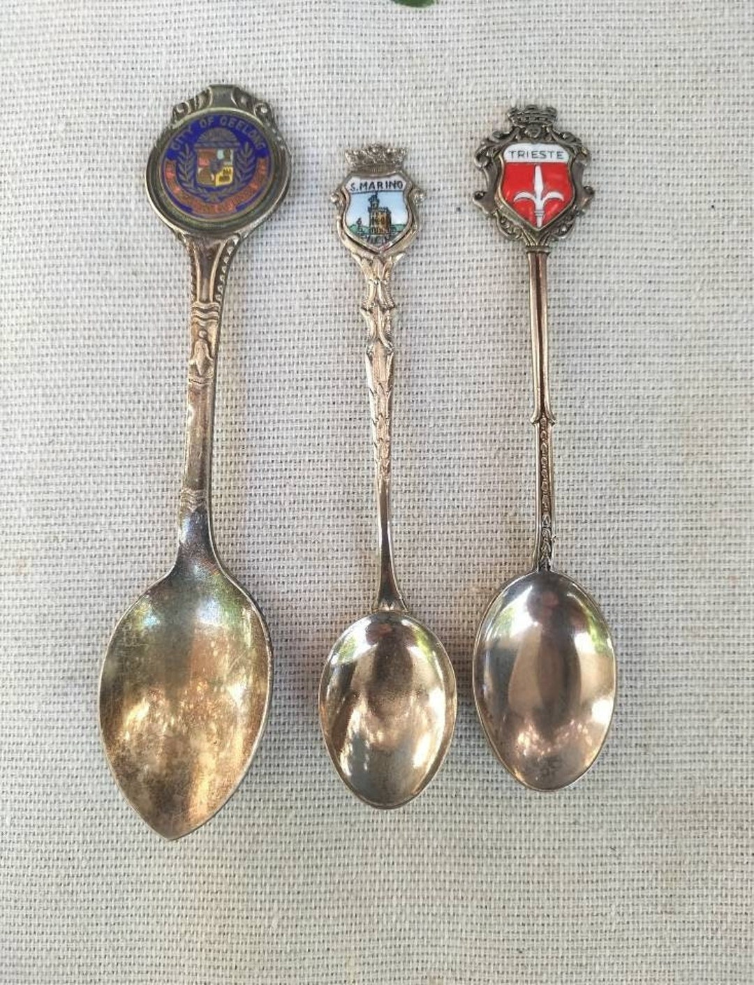 Vintage Souvenir Spoons Lot Vintage Souvenir Spoon Etsy