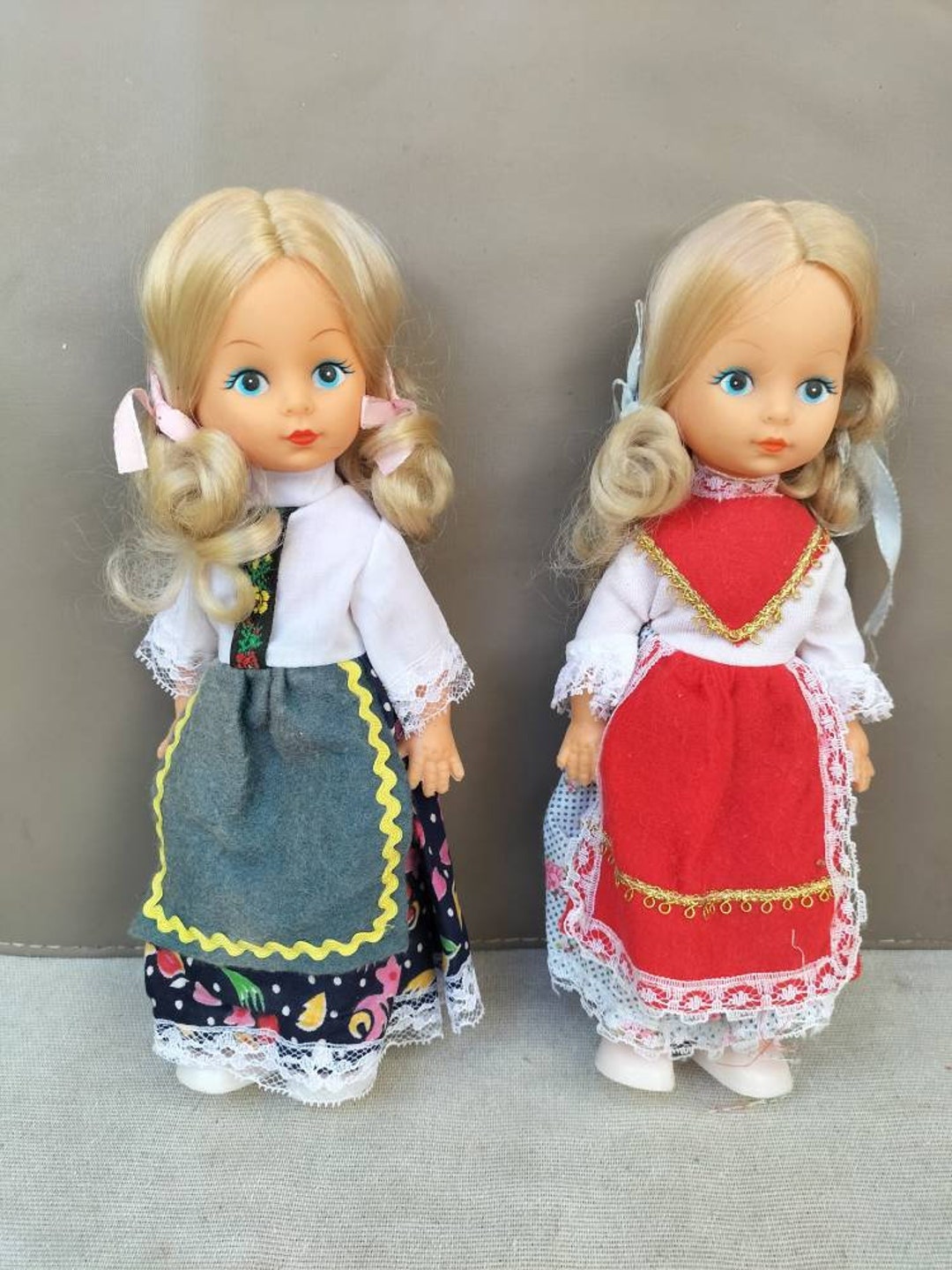 Vintage Doll Made in Hong Kong, Dressed, Lot of 2 Hong Kong Dolls, Very