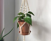 Handmade Macrame Plant Hanger and Plant Holder -ESME- 1M Length, 15cm Pot Size