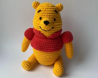 Gelber Teddybär, Häkelspielzeug, Amigurumi Häkelanleitung, Disney