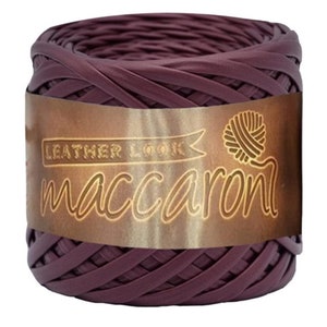 Metallic Yarn Glossing Yarn Leather look tshirt Yarn Leather yarn