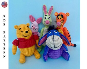 Crochet animals, children's toy, amigurumi pattern, gift for a friend