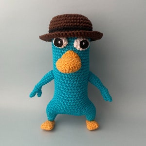 Perry the Platypus, amigurumi pattern, Agent P, Phineas and Ferb