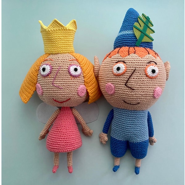 Ben and holly, crochet princess, amigurumi doll, little kingdom