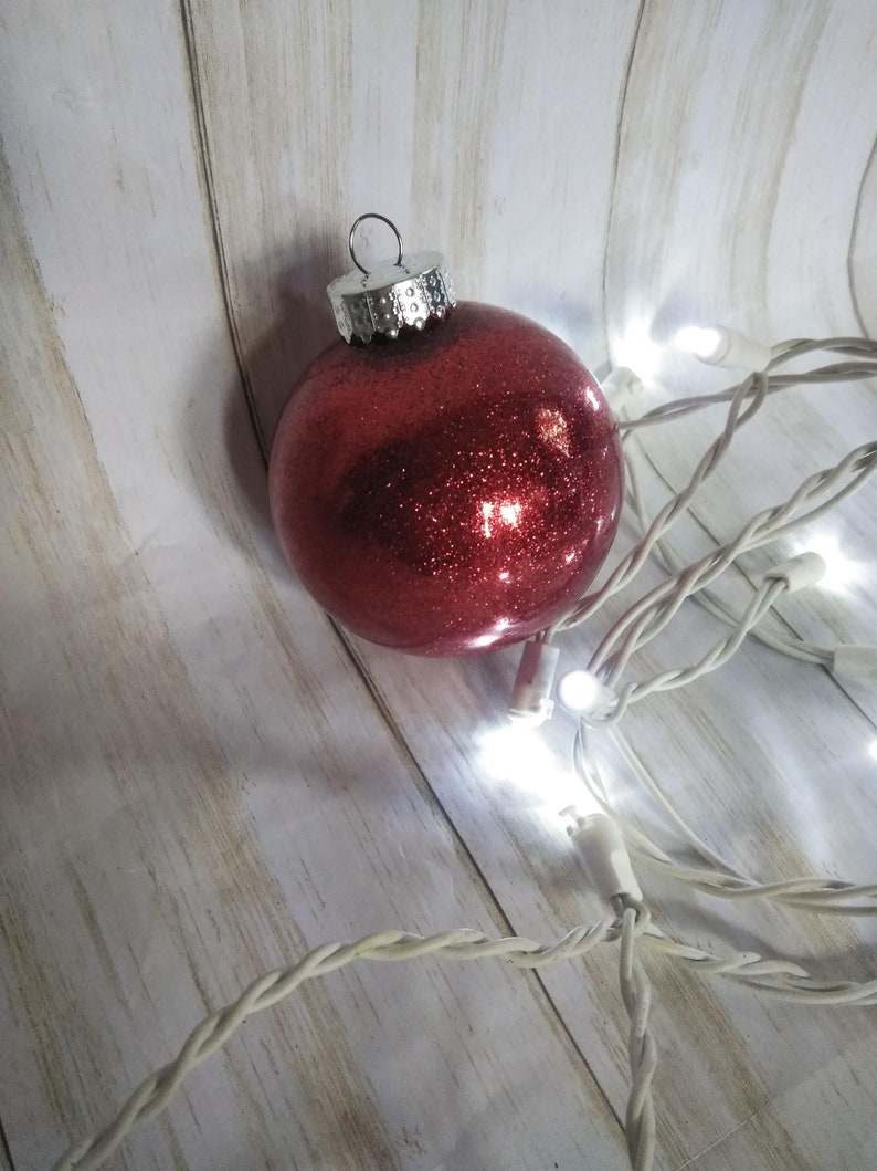 Download Red Glitter Ornament Mock up Christmas Ornament display Red | Etsy