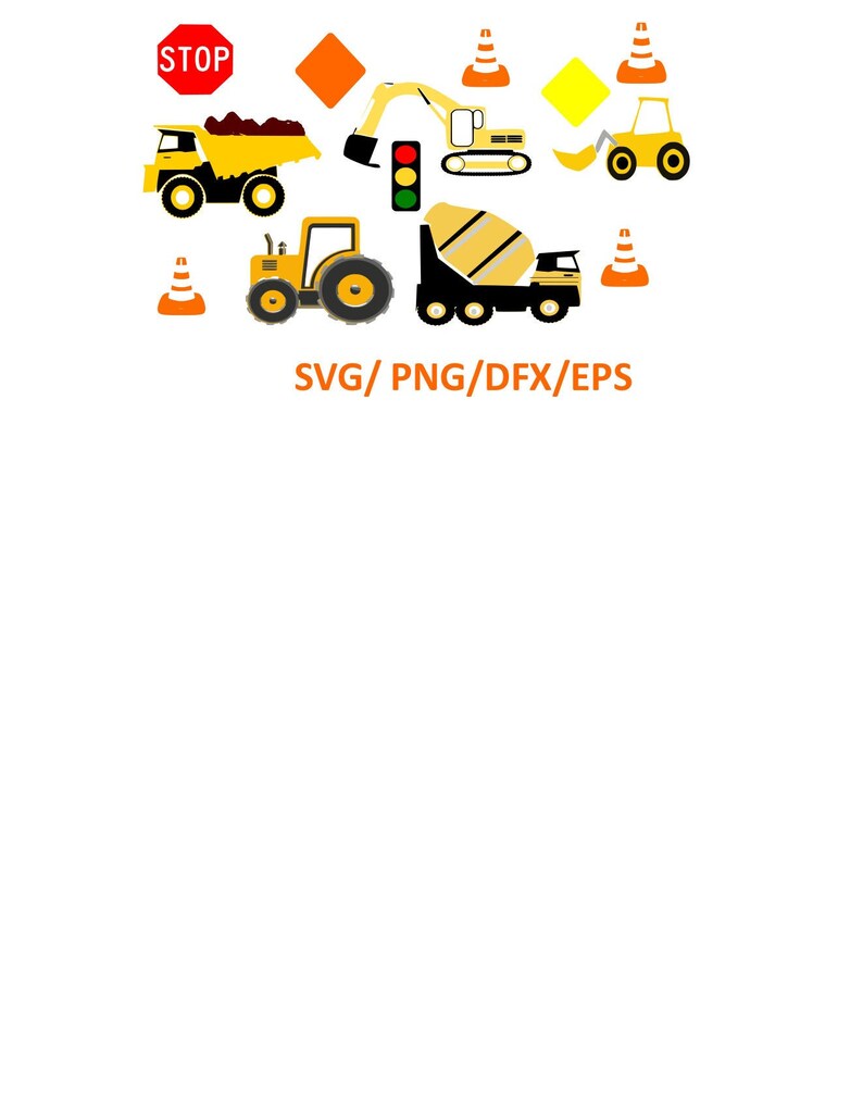 Download Construction svg bundle dumptruck svg/ cement truck svg/ | Etsy
