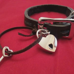 Discreet Locking Leather Bracelet/Anklet