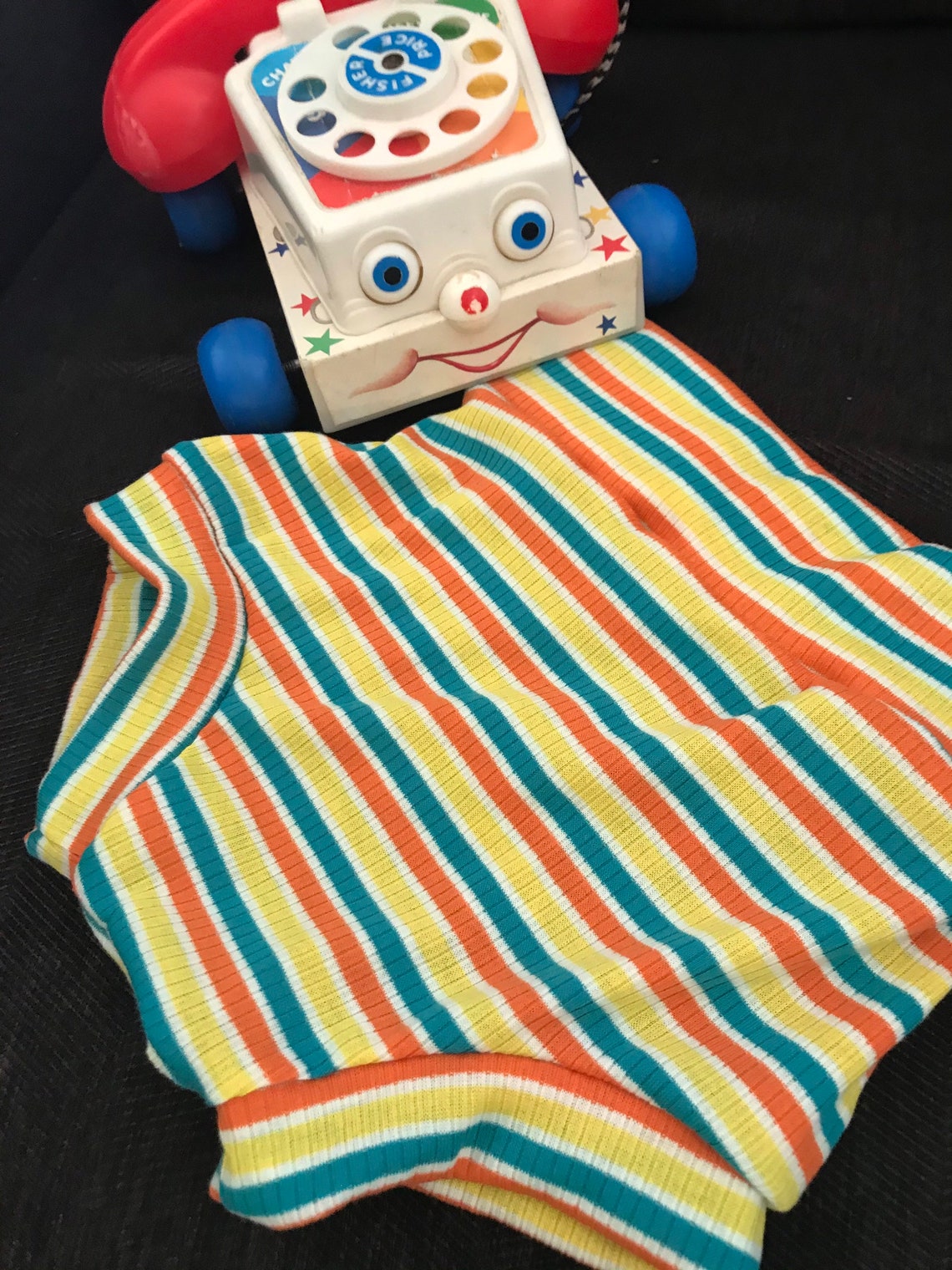 Retro Stripe High Waist Baby Bummies and Headband Set. Etsy