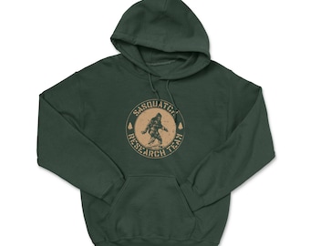 Hooded Sweatshirt Men Custom Pullover Fleece Hoodie Sasquatch Bigfoot