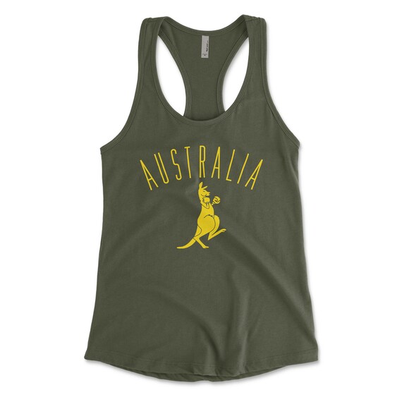 AUSTRALIA BOXING KANGAROO Women's Ideal Racerback Tank Etsy