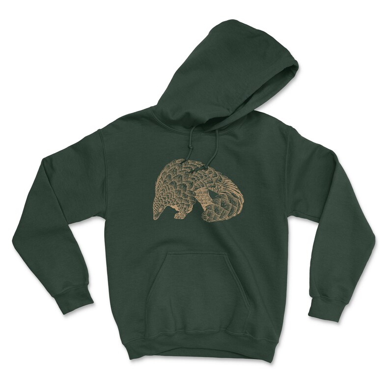THE PANGOLIN Hoodie Mens/unisex Classic Fit Hooded - Etsy