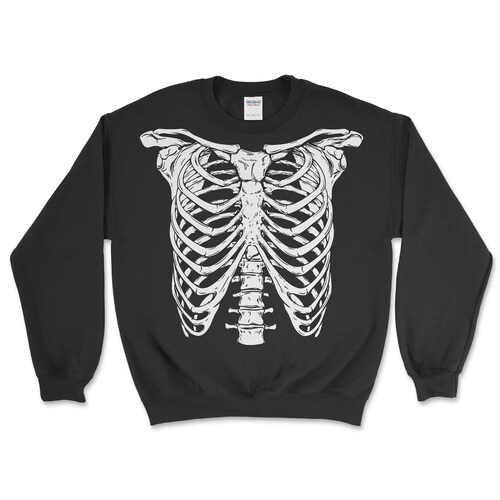 SKELETON RIBCAGE Sweatshirt Mens/unisex 