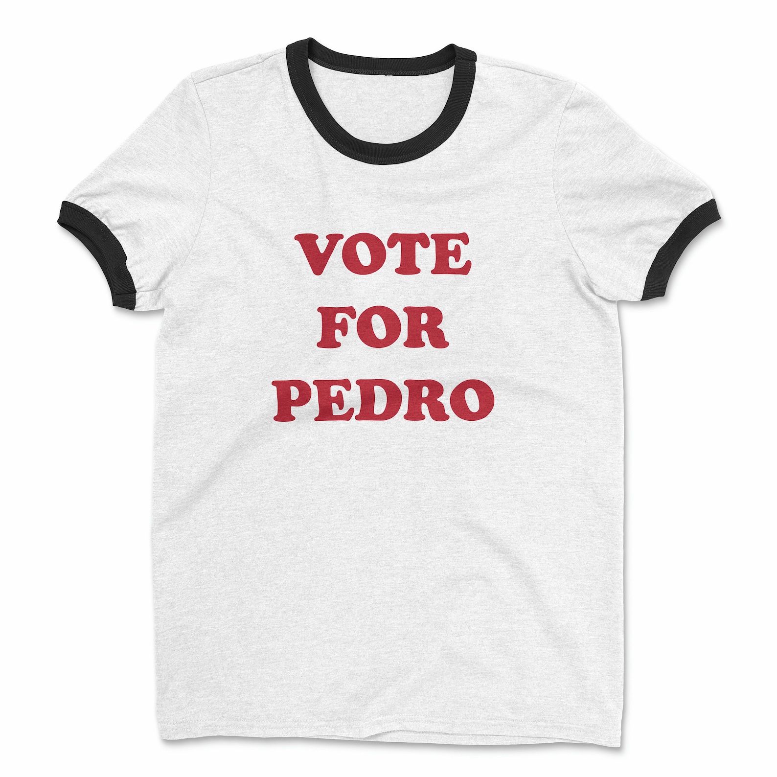 VOTE FOR PEDRO Shirt American Apparel Fine Jersey Ringer Tee Etsy