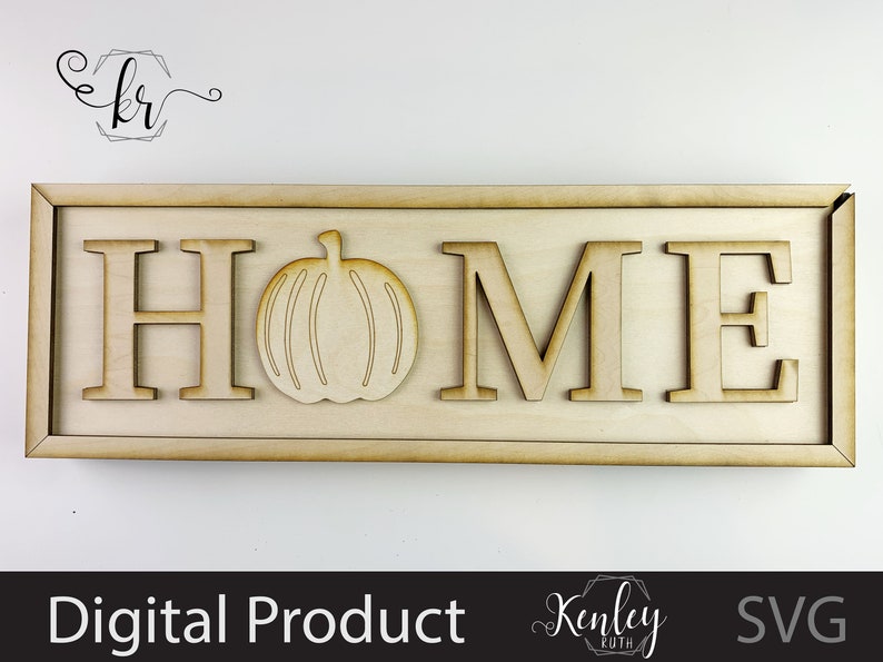 Download Interchangeable Home Sign Hanging Box Cut File | Etsy