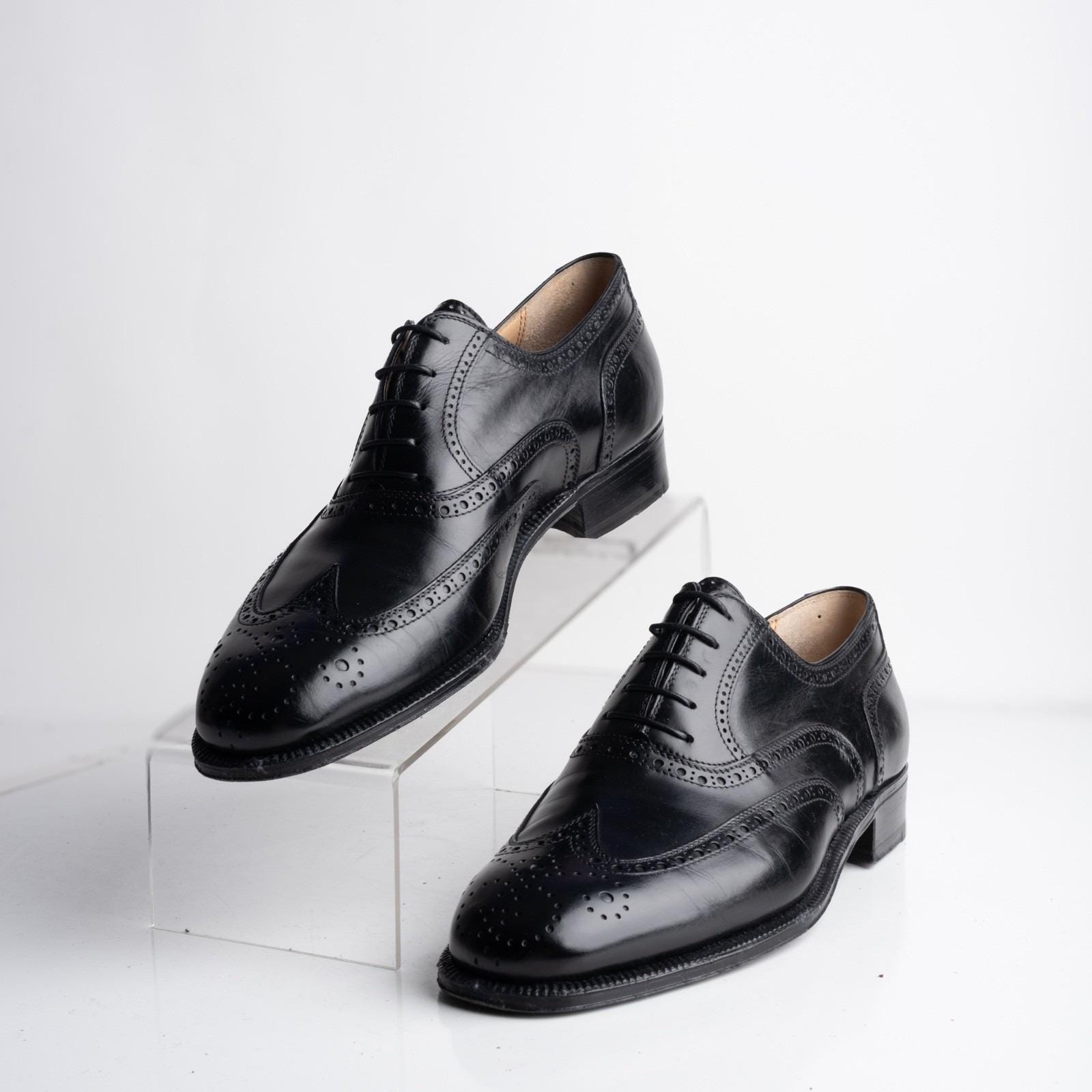 Vintage O\'Sullivan Men\'s Leather Oxford Wingtip Dress Shoes 8.5B Vintage Wingtip Mens Shoes - Etsy main image 2