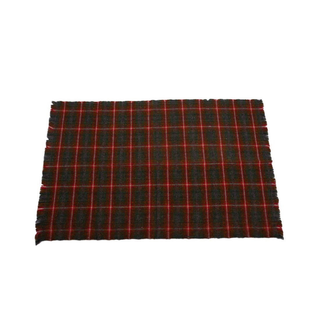 Decke Antique Royal Stewart | Schottische Tartan | Rot/blau | Lammwolle