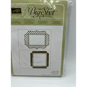 Stampin Up! Fun Frames Textured Impressions Embossing Folder New 133727
