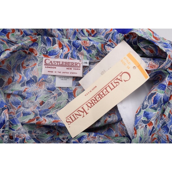 Vintage Castleberry Knits Womens Shirt Sz 14 Mult… - image 6