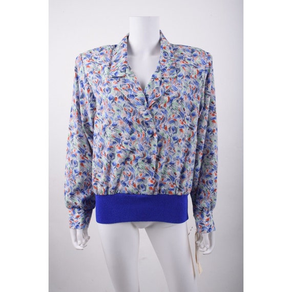 Vintage Castleberry Knits Womens Shirt Sz 14 Mult… - image 1