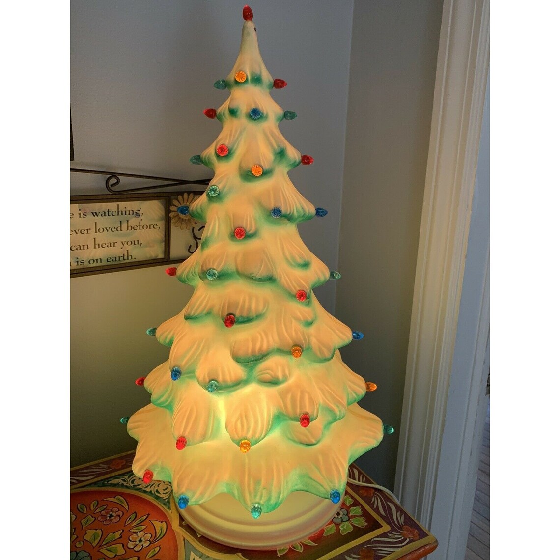 1950s Union Products Electrified Blow Mold Christmas Tree Etsy
