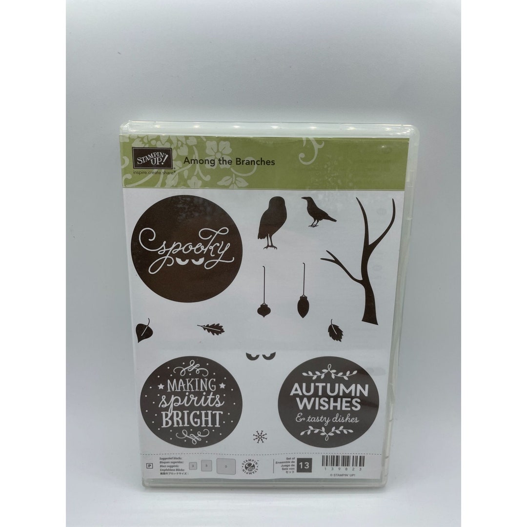 Stampin up Dies Among the Branches Stamp Set Spooky Autumn 13 Pc New ...