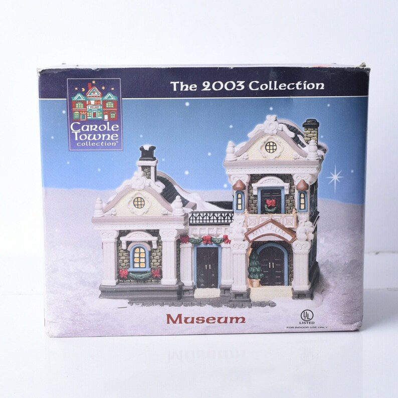 Carole Towne Collection Museum Lighted Holiday Village Display Etsy