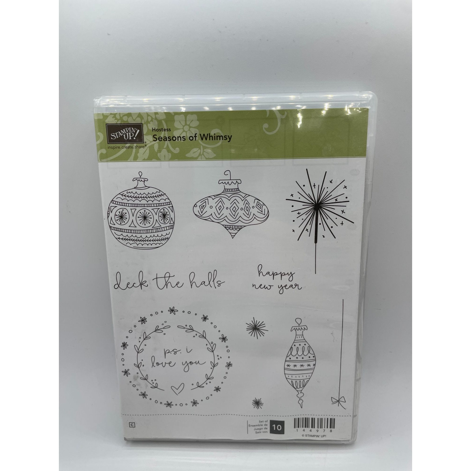 Stampin up Seasons of Whimsy Stamp Set - Deck the Halls, New Year - Etsy