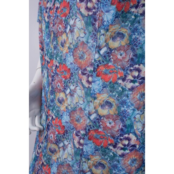 Vintage Floral Housecoat Shift Dress Women's Larg… - image 5