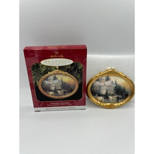 Hallmark Christmas Ornament Victorian Christmas Thomas Kinkade 1997