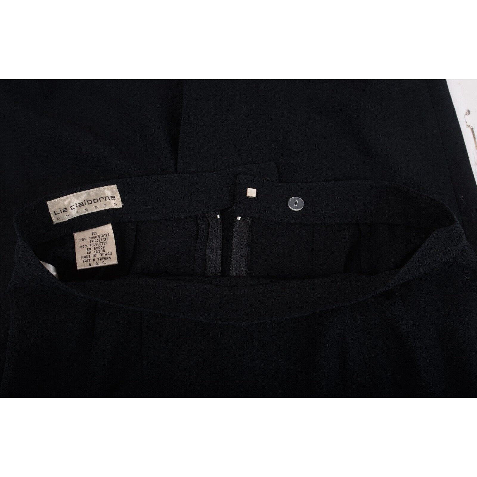 Jupe Droite Liz Claiborne Collection Petites Noir - Taille 6P - Genou - Occasion Très Bon état