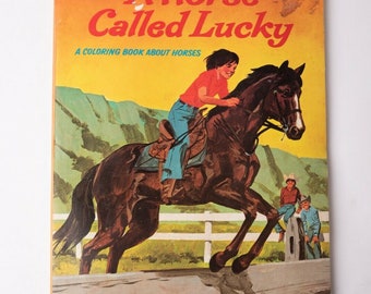 A Horse Called Lucky Coloring Book Vintage Whitman 1036