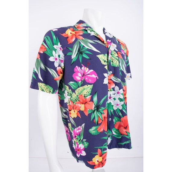 Vintage Hawaiian Casual Button Up Shirt Top  by T… - image 2