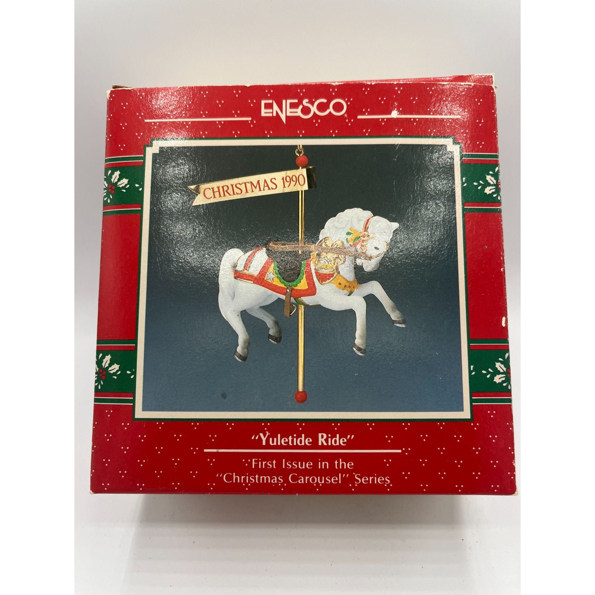 Enesco Christmas Ornament Yuletide Ride Christmas Carousel - Etsy UK