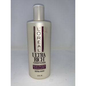 Vintage L&#39;Oreal Ultra Rich Conditioner Micro Protein Elastin New Old Stock 15 Oz