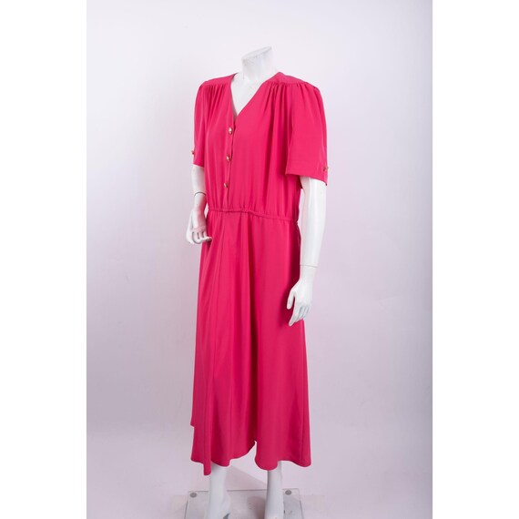 Leslie Fay 1980s Vintage Sheath Dress Women's Lar… - image 3