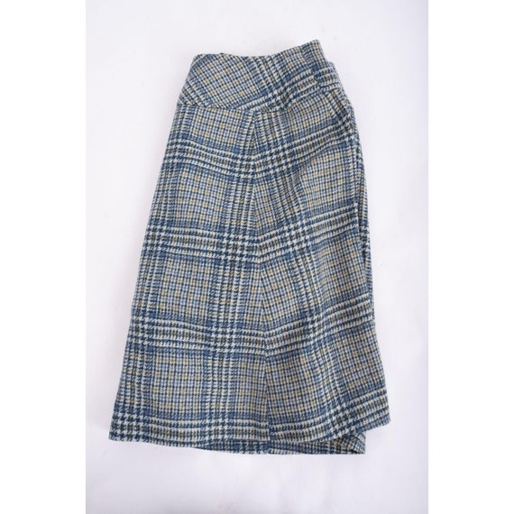 1960's Vintage Plaid Skirt by Tami 100% Wool Mid … - image 4