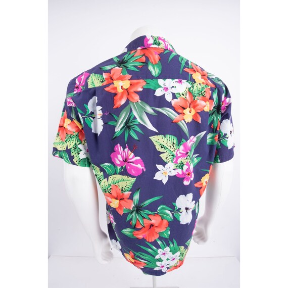 Vintage Hawaiian Casual Button Up Shirt Top  by T… - image 3