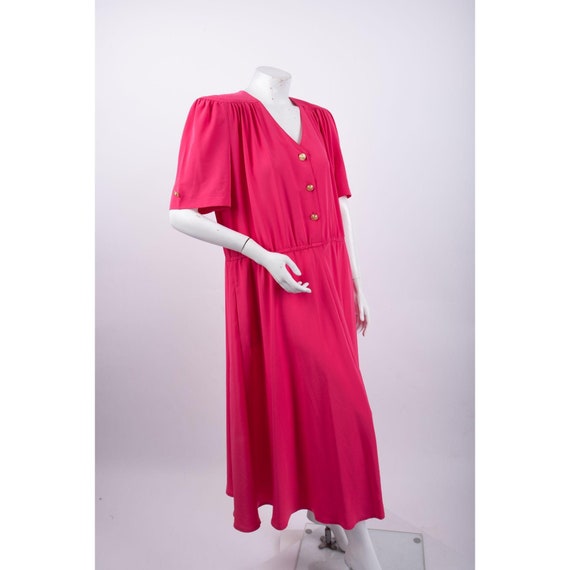 Leslie Fay 1980s Vintage Sheath Dress Women's Lar… - image 2