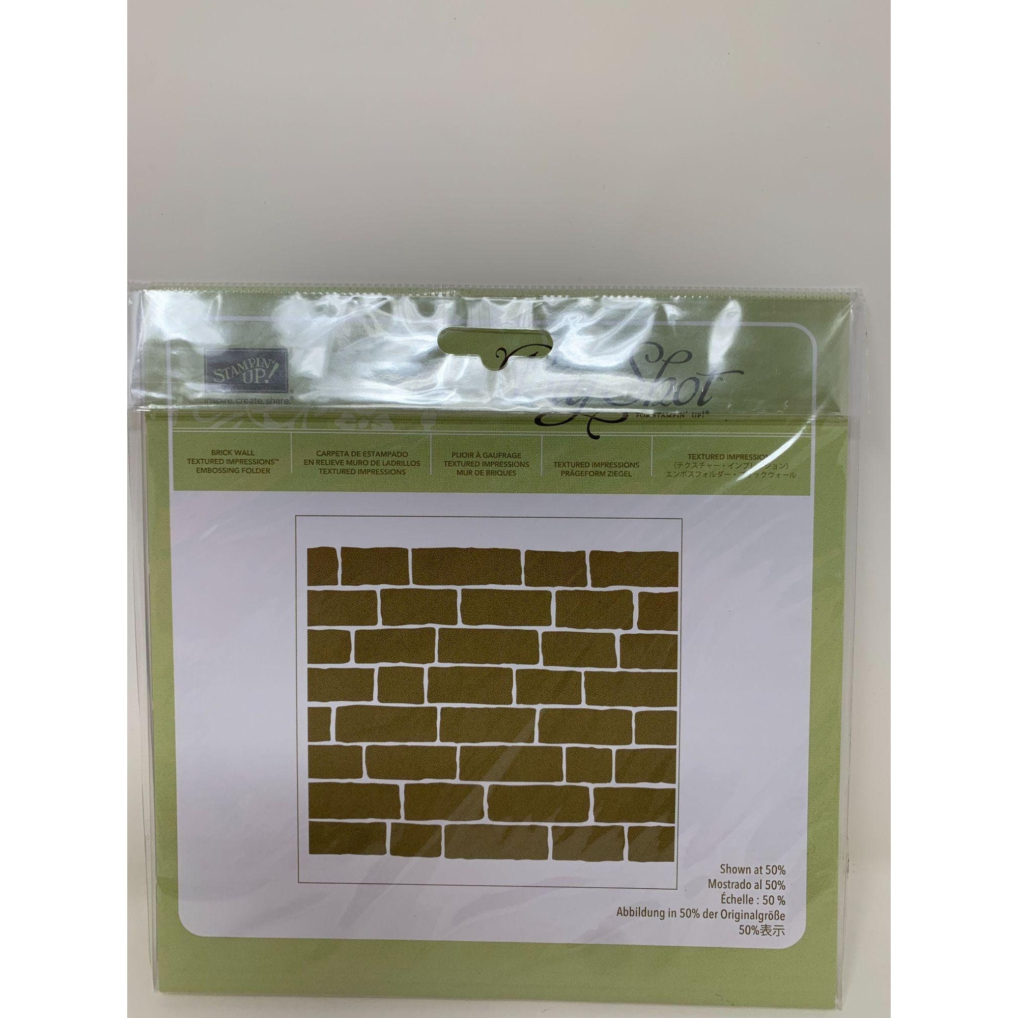 Stampin Up Brick Wall Embossing Folder Strukturierte Etsy