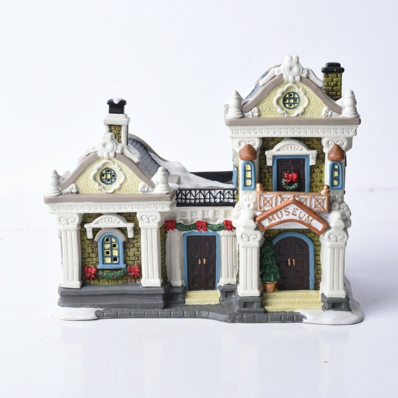 Carole Towne Collection Museum Lighted Holiday Village Display Etsy