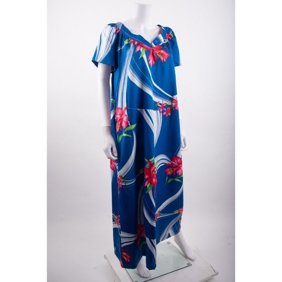 Vintage Hilo Hattie's Womans Maxi Dress XL Kaftan… - image 2