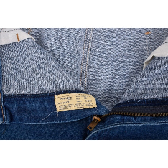 Vintage 70s Wrangler Mens Jeans Size 38 Short Den… - image 7